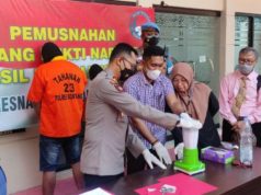 Hasil Dari Tangkapan Pasutri, 12,76 Gram Sabu Asal Sulsel Dimusnahkan Polres Bontang