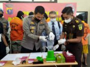 Polres Bontang Blender Sabu Seberat 65,32 Gram
