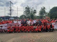 Kadisporapar Lepas Kontingen Samarinda Cabor Taekwondo dan Futsal Menuju Porprov Kaltim di Berau