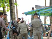 Satpol PP Bontang Turunkan 20 Personel, Bantu Penertiban Lapak di Pulau Beras Basah