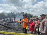57 Rumah di Kubar Hangus Terbakar, Ratusan Warga Mengungsi Kondisi pasca kebakaran yang menghanguskan 57 rumah
