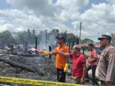 57 Rumah di Kubar Hangus Terbakar, Ratusan Warga Mengungsi Kondisi pasca kebakaran yang menghanguskan 57 rumah