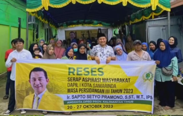 Reses anggota DPRD Kalimantan Timur (Kaltim), Sapto Setyo Pramono di Kelurahan Loa Buah, Kecamatan Sungai Kunjang, Kota Samarinda (Dok. Sapto Setyo)