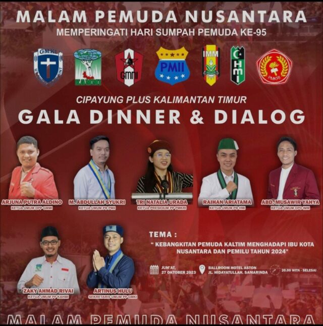 Gala Dinner dan Dialog yang diadakan Cipayung Plus Kalimantan Timur