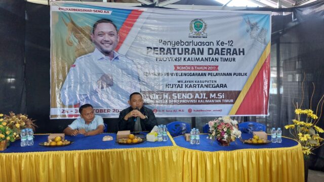 Anggota DPRD Kaltim Seno Aji Laksanakan Penyebarluasan Perda di Desa Perjiwa (dok. Kaltimkoranseruya)