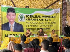 Sambangi Masyarakat Angkringan Punakawan, Nidya Listiyono Sosialisasi Wawasan Kebangsaan Nidya Listiyono Sosialisasi Kebangsaan di Angkringan Punakawan, Jl. Wijaya Kusuma, Samarinda. (dok. pribadi)