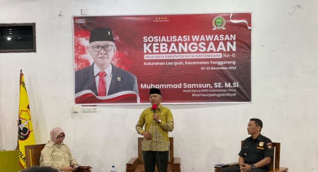 Wakil Ketua DPRD Kaltim Muhammad Samsun gelar sosialisasi kebangsaan. (Dok Aditya Lesmana)