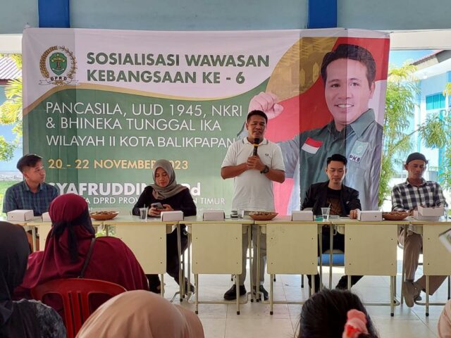 Anggota DPRD Kaltim, Syafruddin sosialisasi wawasan kebangsaan di wilayah II Balikpapan. (Dok pribadi).