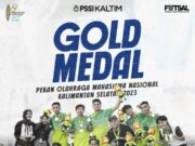 Kontingen Futsal POMNAS Kaltim Raih Emas, Dispora: Pemprov Selalu Dukung Peningkatan Prestasi Bidang Olahraga Kontingen Futsal Pomnas Kaltim yang merai danh medali emas. (PSSI Kaltim)