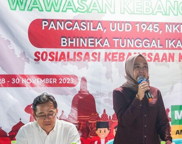 Anggota DPRD Kaltim, Mimi M Pane sosialisasi wawasan kebangsaan di wilayah Balikpapan. (Dok pribadi)