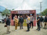 Kapolres Kukar Cek Kesepian Tahapan Pendaftaran di KPU Kukar