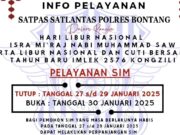 Polres Bontang Imbau Masyarakat Perhatikan Jadwal Layanan SIM Info layanan Polres Bontang (dok: Polres Bontang)
