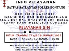 Polres Bontang Imbau Masyarakat Perhatikan Jadwal Layanan SIM Info layanan Polres Bontang (dok: Polres Bontang)