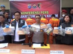 Resahkan Warga, Polda Kalimantan Timur Ringkus 4 Pencuri Motor Polda Kalimantan Timur tunjukkan barang bukti sindikat pencurian motor (dok. Kaltimkoranseruya)