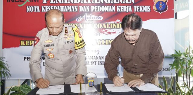 Polda Kaltim dan PT Indexim Coalindo menjalin kerja sama melalui penandatanganan Nota Kesepahaman (MoU) dan Pedoman Kerja Teknis (Dok: katakaltim)