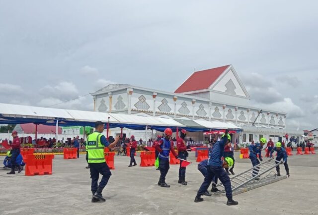 Pasukan Disdamkar Indonesia adu ketangkasan dalam NFSC 2025 di Kota Bontang (dok: kaltimkoranseruya)