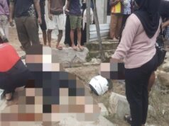 Motor Baku Hantam Truk di Jalan Ampera Kota Samarinda 2 korban tergeletak ditangani pihak media usai baku tabrak dengan mobil truk di Jalan Ampera, Palaran (dok: katakaltim)