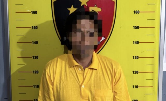 Salah satu tersangka pencuri ditangkap kepolisian Kukar (dok: seruya)