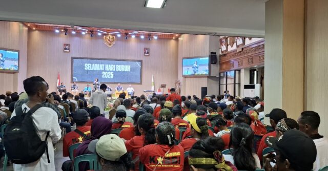 Buruh datangi kantor Bupati Kutim (dok: ist)