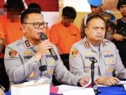Tragedi Penembakan di Samarinda, Diduga Karena Urusan Narkoba Konferensi pers pengungkapan kasus penembakan di Samarinda (dok: ist)