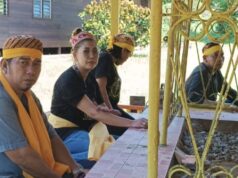 Situs Cagar Budaya Lesong Batu di Muara Kaman Kukar Terbengkalai Kunjungan masyarakat adat situs cagar budaya, Lesong Batu, di Desa Muara Kaman, Kutai Kartanegara (Kukar)