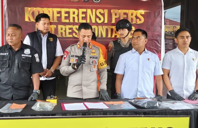 Konferensi pers Polres Bontang (dok: seruya)