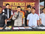 Kepolisian Bontang Ungkap Kasus Pembobol Galeri ATM Konferensi Pers Polres Bontang (dok: seruya)