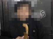 Polda Kaltim Tangkap Pria Pembawa Sajam Pelaku pengancaman yang membawa badik di Kota Balikpapan (dok: Polda Kaltim)