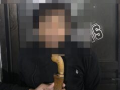 Polda Kaltim Tangkap Pria Pembawa Sajam Pelaku pengancaman yang membawa badik di Kota Balikpapan (dok: Polda Kaltim)