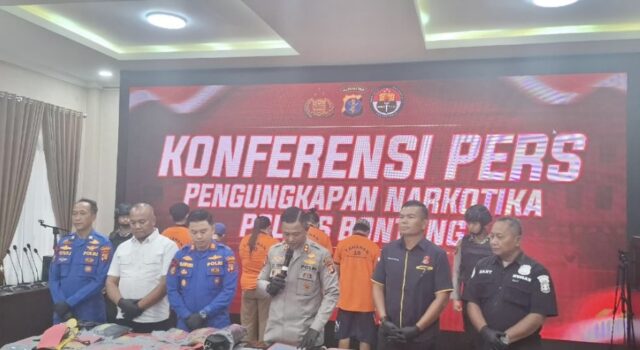 Konferensi pers Polres Bontang terkait Narkoba (dok: seruya)