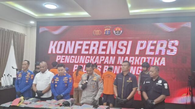 Konferensi pers Polres Bontang terkait Narkoba (dok: seruya)