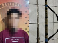 Polsek Loa Kulu Tangkap Pelaku Pembacokan Tersangka pembacokan di Kukar (dok: Humas Polres Kukar)