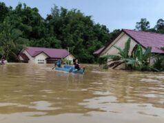 Banjir kembali Melanda Kabupaten Berau, Sejumlah Rumah Terseret Air Banjir di Kabupaten Berau