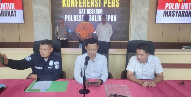 Polresta Balikpapan gelar konferensi pers (dok: ist)