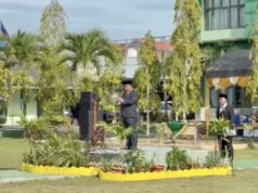 Pemkot Bontang Peringati Hari Pahlawan, Wawali Ajak Masyarakat Lanjutkan Semangat Perjuangan Pemerintah Kota (Pemkot) Bontang menggelar upacara peringatan Hari Pahlawan Tahun 2025 di Halaman Makodim 0908 Bontang, Senin (10/11/2025) (foto: seruya)