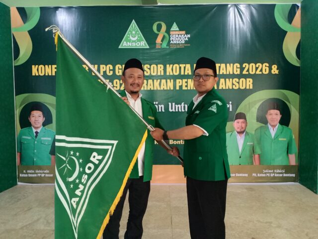 507ba1fc-63d1-4eef-a36e-b71766f42f4c Slamet Raharja, S.T. resmi terpilih sebagai Ketua Gerakan Pemuda (GP) Ansor Kota Bontang untuk masa khidmat 2026–2029. Ia dipercaya memimpin organisasi kepemudaan Nahdlatul Ulama tersebut melalui Konferensi Cabang (Konfercab) yang digelar di Gedung NU Bontang, Sabtu (25/4/2026).