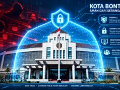 Lindungi Data Warga, Bontang Jadi Pelopor Pengamanan Data Digital di Kaltim Ilustrasi proteksi Pemerintah Kota Bontang bebas serangan siber